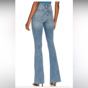 Hudson x Revolve “Holly Flare” Raw Hem Jeans
